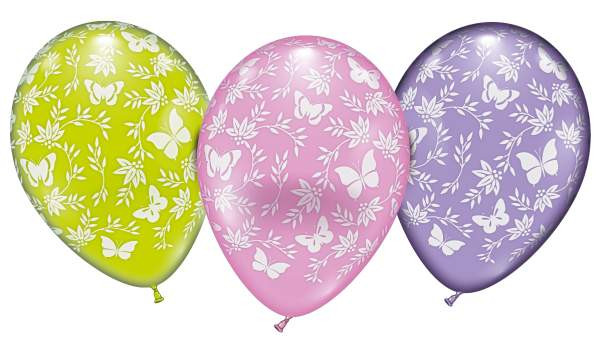Karaloon | 6 Ballons Schmetterlinge