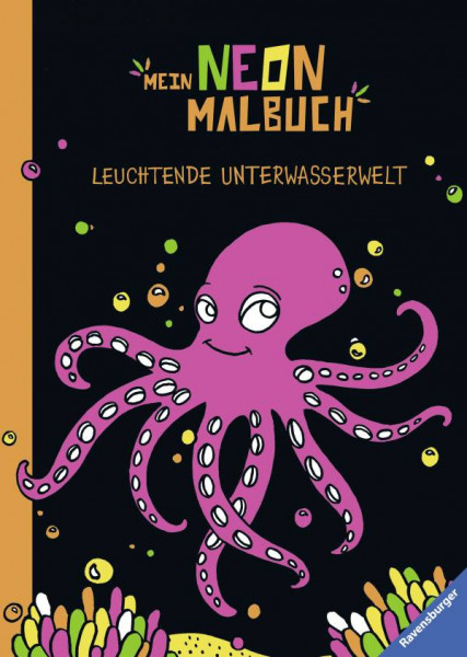 Ravensburger Buchverlag | Mein Neon-Malbuch: Leuchtende Unterwasserwelt
