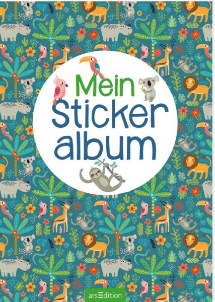 Ars Edition | Mein Stickeralbum - Dschungel | 12501