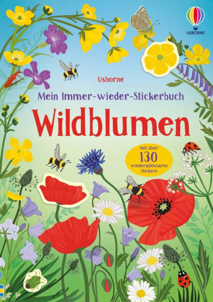 Usborne | Mein Immer-wieder-Stickerbuch: Wildblumen | Young, Caroline