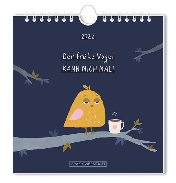 Grafik-Werkstatt | Postkartenkalender 2022 Der frühe Vogel