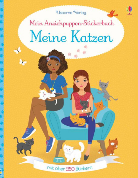 Usborne | Mein Anziehpuppen-Stickerbuch: Meine Katzen