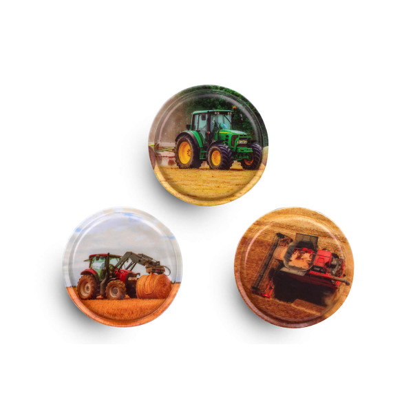 Belmil | Patches mit Klettverschluss Set 3-teilig- kompatibel mit Schulranzen Classy Plus/Smarty/Motion "Farm" | 336/B6/67
