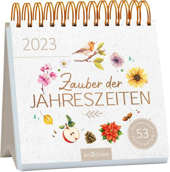 arsEdition | Postkartenkalender Zauber der Jahreszeiten 2023 | 