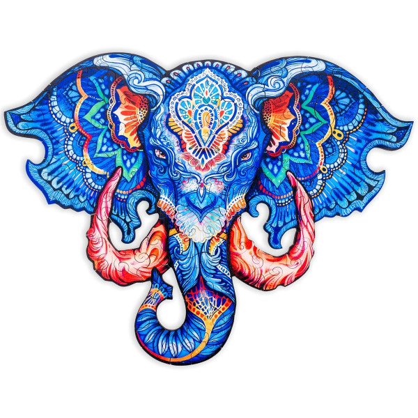 Puzzle A3 Elefant | Engelhart | 124 Teile | Holzpuzzle