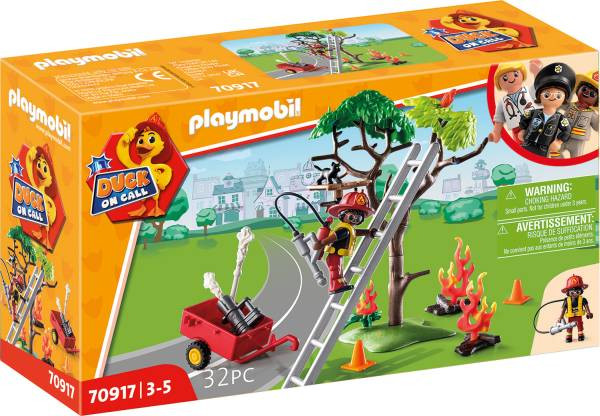 Playmobil | DUCK ON CALL - Feuerwehr Action. Rette die Katze! | 70917