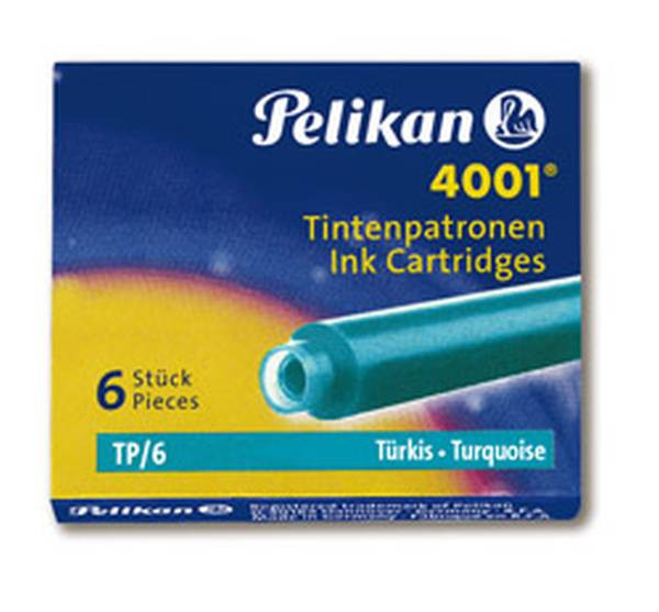 Pelikan | Tintenpatronen 4001 Türkis TP/6 | 301705