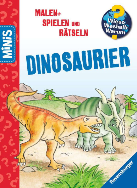 Ravensburger | Ravensburger Minis: Wieso? Weshalb? Warum? Malen, Spielen und Rätseln - Dinosaurier