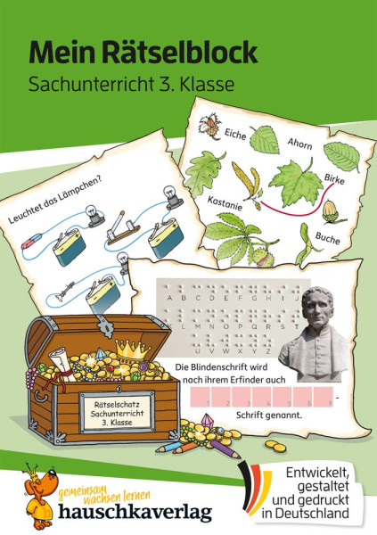 Hauschka Verlag | Mein Rätselblock Sachunterricht 3. Klasse | Depireux, Diana