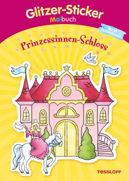 tESSLOFF | Glitzer-Sticker-Malbuch. Prinzessinnen-Schloss