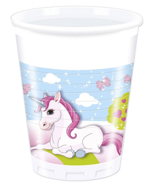 JT-Lizenzen | Einhorn Becher 200ml 8 Stück | 85672