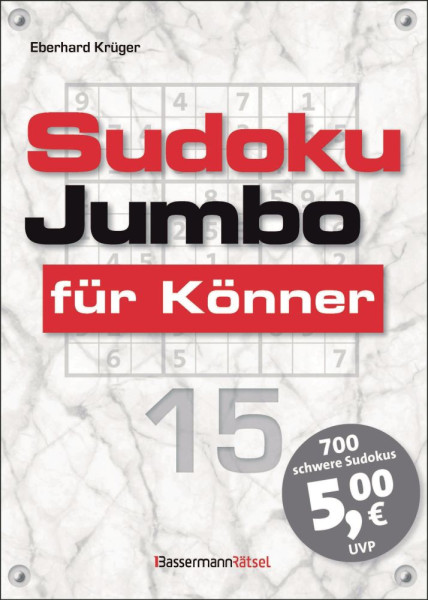 Bassermann | Sudokujumbo für Könner 15 | Krüger, Eberhard