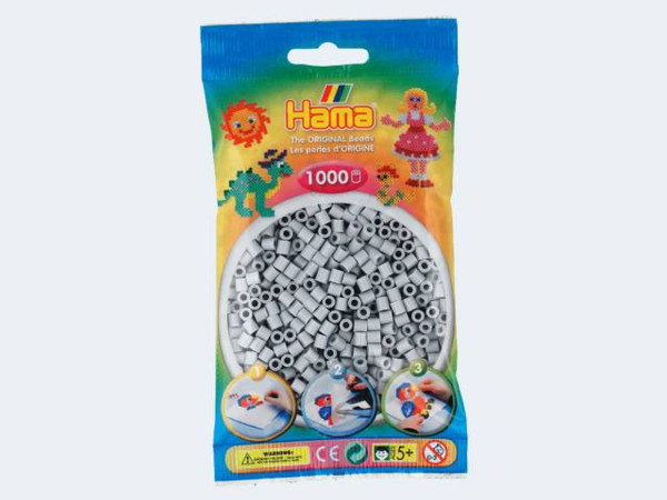 Hama |1000 Perlen hellgrau | 63720770