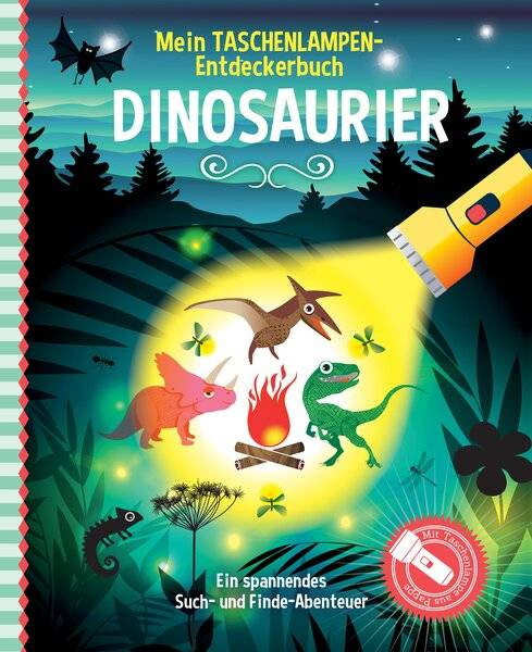 Ullmann Medien | Mein Taschenlampen-Entdeckerbuch - Dinosaurier | Studio Stampij