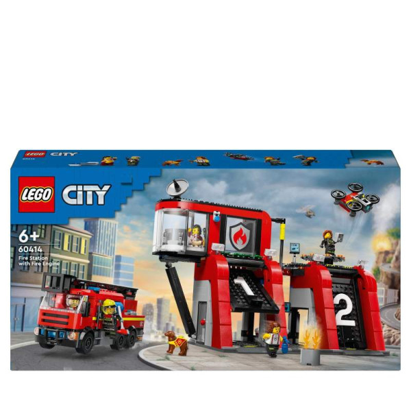 LEGO® | City  Feuerwehrstation mit Drehleiterfahrzeug | 60414