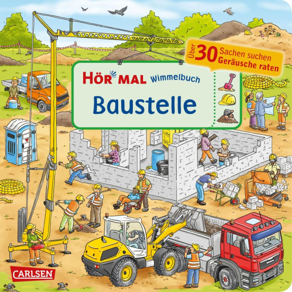 Carlsen | Hör mal (Soundbuch): Wimmelbuch: Baustelle | Bollin, Enni