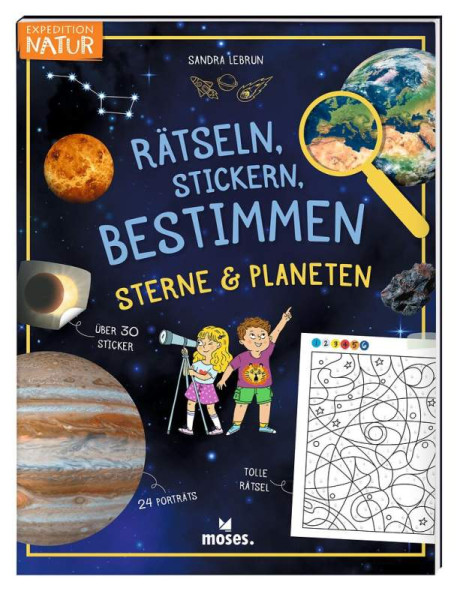 moses | Rätseln, Stickern, Bestimmen - Sterne & Planeten | 53706