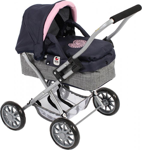 Bayer Siglinde | Puppenwagen Smarty Melange Navy-Grau | 555_26