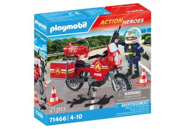 Playmobil | Feuerwehrmotorrad am Unfallort | 71466