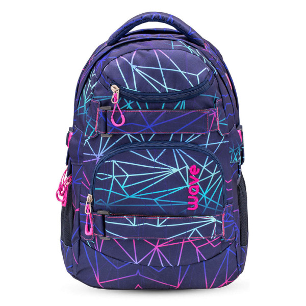 Belmil | Wave Infinity Schulrucksack "Stripes Purple" | 338-72/A/14