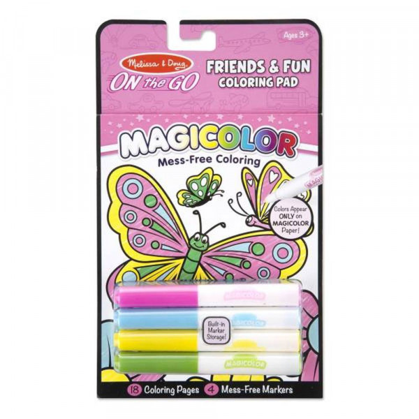 Melissa & Doug | Water Reveal Pad - Freunde und Spaß | Malen ohne Kleckern