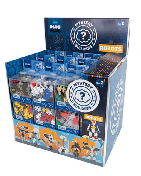 PlusPlus | Mystery Builders Robots 50 pieces | Steckbausteine 1 Packung