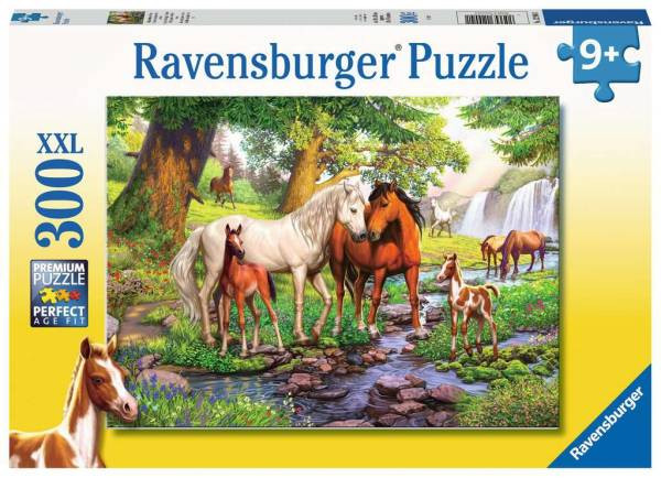 Ravensburger Puzzle | Wildpferde am Fluss | 300 Teile