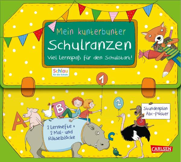 Carlsen | Schlau für die Schule: Schlau für die Schule: Mein kunterbunter Schulranzen (Buch-Set für den Schulstart) | Mildner, Christine