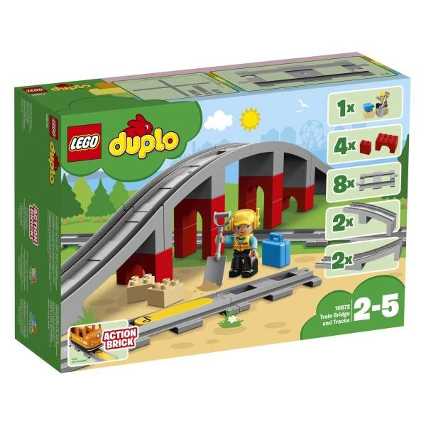 Lego Duplo | Eisenbahnbrücke und Schienen | 10872