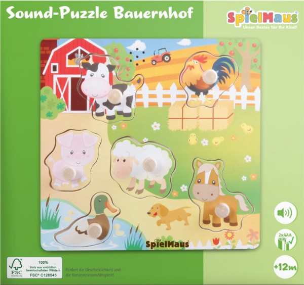 Vedes | SMH Sound Holzpuzzle Bauernhof | 00604534038