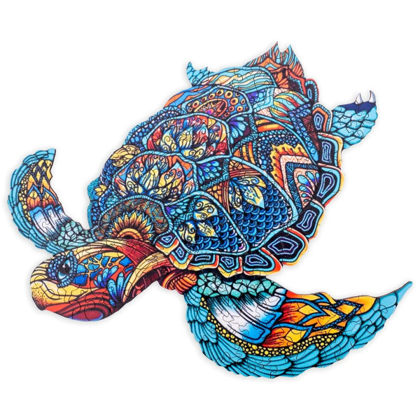 Puzzle A4 Schildkröte | Engelhart | 113 Teile | Holzpuzzle