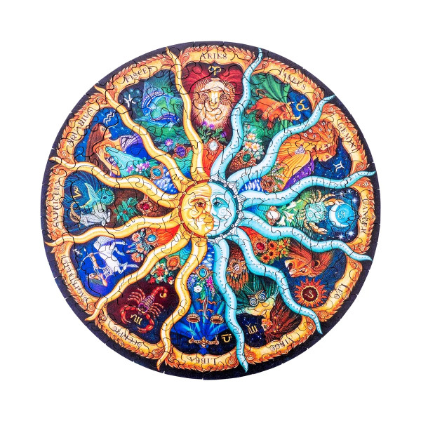 Puzzle A4 "Maan" aus Holz – 119 einzigartige Puzzleteile