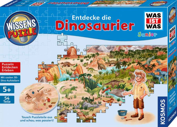Kosmos | Wissenspuzzle WAS IST WAS Junior Entdecke die Dinosaurier | 682873