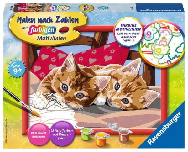 Ravensburger | Malen nach Zahlen | Zwei Schmusekätzchen