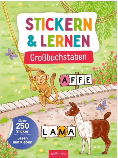 arsEdition | Stickern & Lernen  Großbuchstaben | 