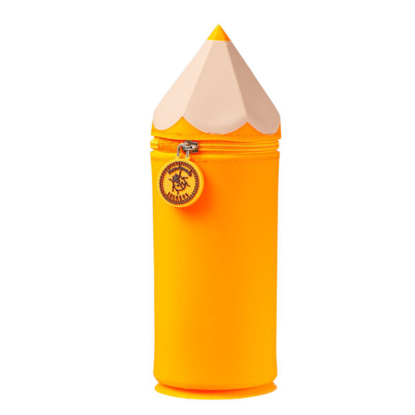 Stiftemäppchen mit Saugnapf Neon Orange – Silikon Organizer | german‑toys