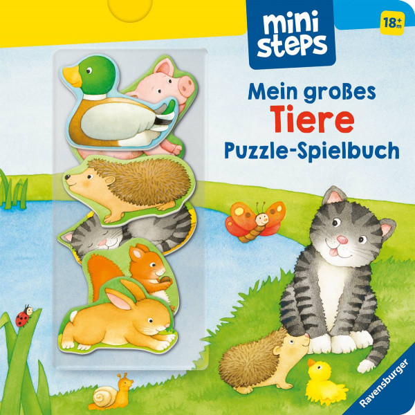 Ravensburger Verlag GmbH | ministeps: Mein großes Tiere Puzzle-Spielbuch | Nahrgang, Frauke