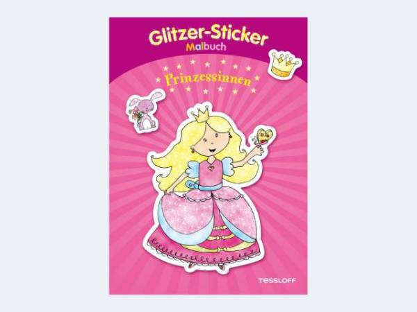 Tessloff | Glitzermalbuch/Sticker Prinzessinnen