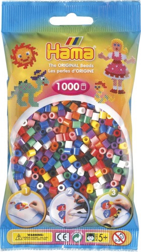 Dan Import | HAMA Perlen gemischt 1.000 Stück | 207-00