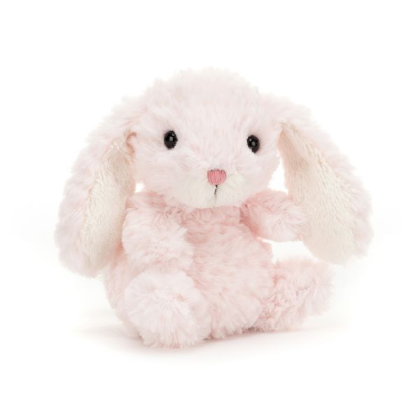 Flauschiger Hase in rosa