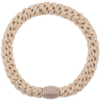 Kknekki Haargummi & Armband | Beige glitter