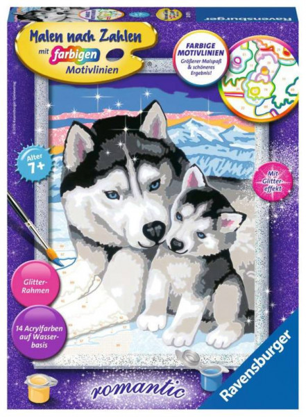 Ravensburger | Malen nach Zahlen Husky Kuss | 284795