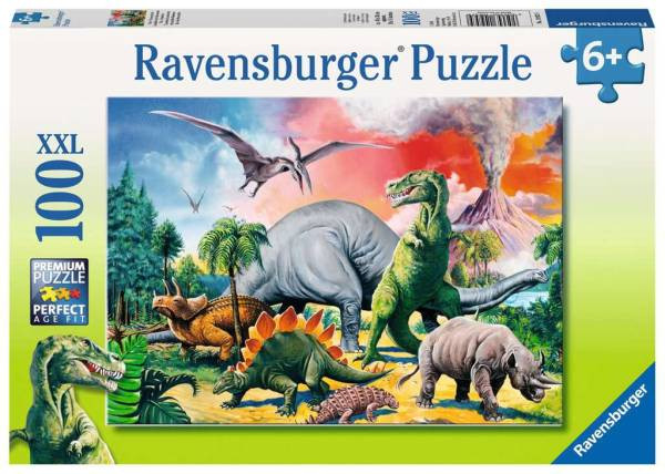 Ravensburger Puzzles | Unter Dinosauriern | 100 XXL Teile