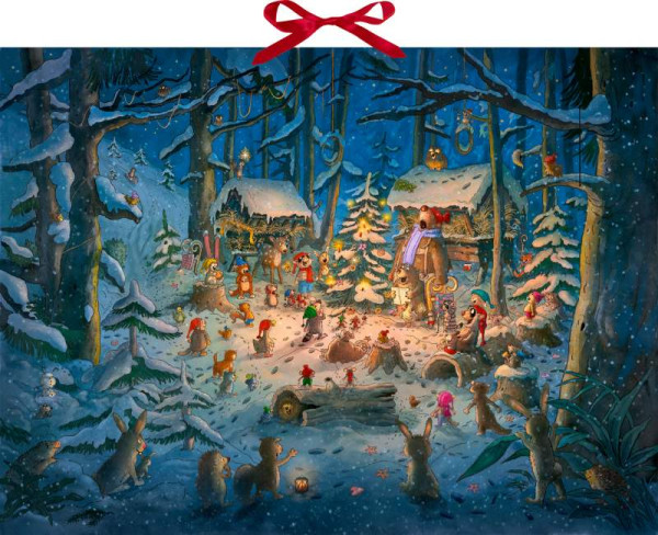 Coppenrath | Wand-Adventskalender – Tierischer Chor im Winterwald | 