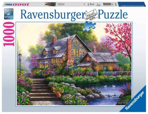 Ravensburger Puzzle | Romantisches Cottage | 1000 Teile