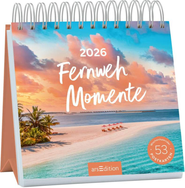 arsEdition | Postkartenkalender Fernwehmomente 2026 | 