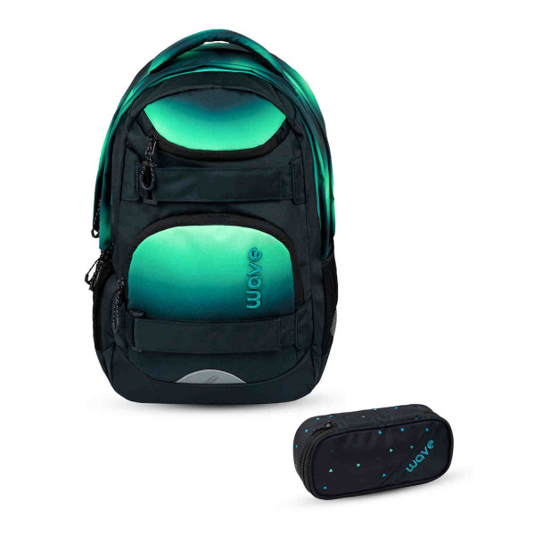 Belmil | Wave Infinity Move Schulrucksack Set 2 tlg. "Gradient Aurora" | 338-92/ASET-1/17