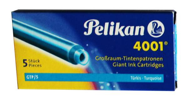 Pelikan | Tintenpatronen 4001 Türkis GTP/5 | 310656