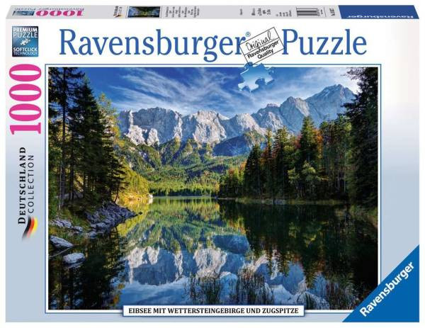 Ravensburger Puzzle: Eibsee mit Wettersteingebirge und Zugspitze