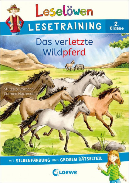 Loewe | Leselöwen Lesetraining 2. Klasse - Das verletzte Wildpferd | Stütze & Vorbach
